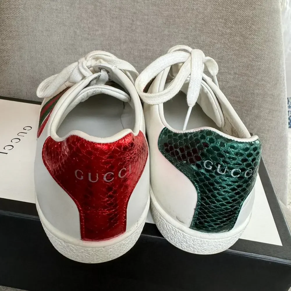 Gucci womens heart sneakers